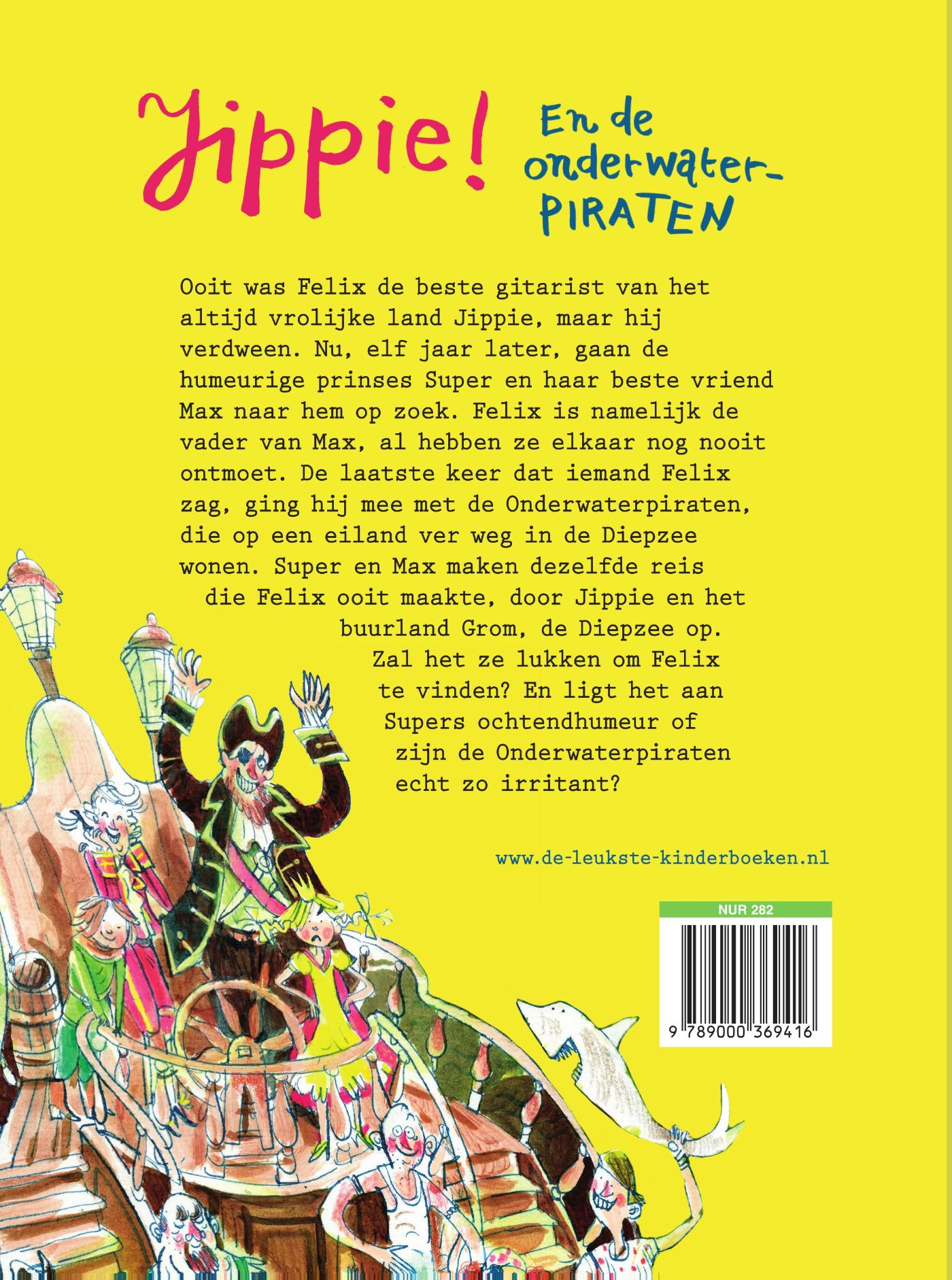 Achterkant van Jippie! En de Onderwaterpiraten