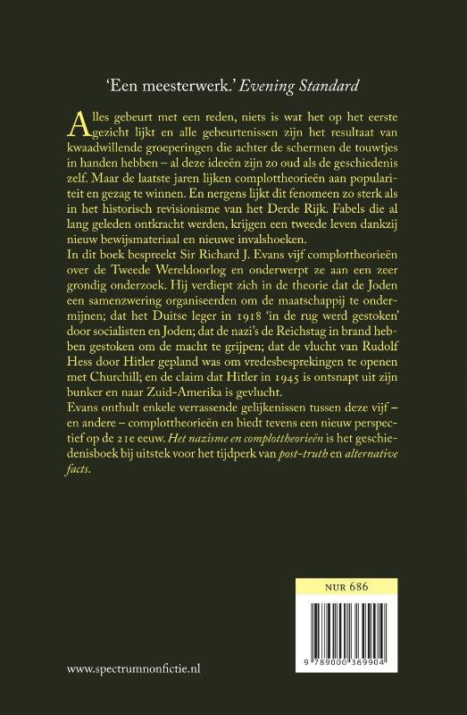 Achterkant van Het nazisme en complottheorieën