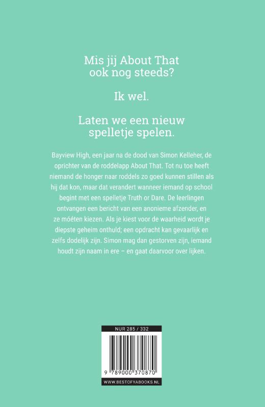 Achterkant van Eerlijk duurt het langst