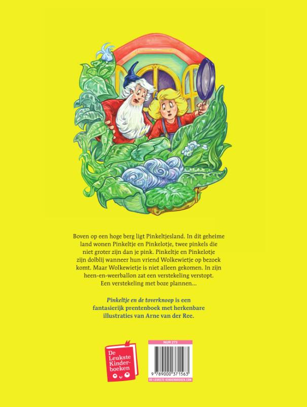 Achterkant van Pinkeltje en de toverknoop