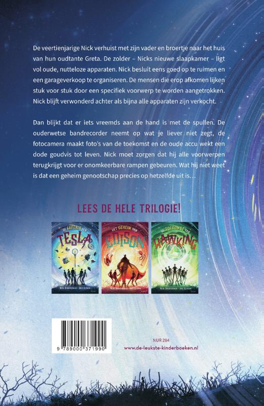 Achterkant van De erfenis van Tesla