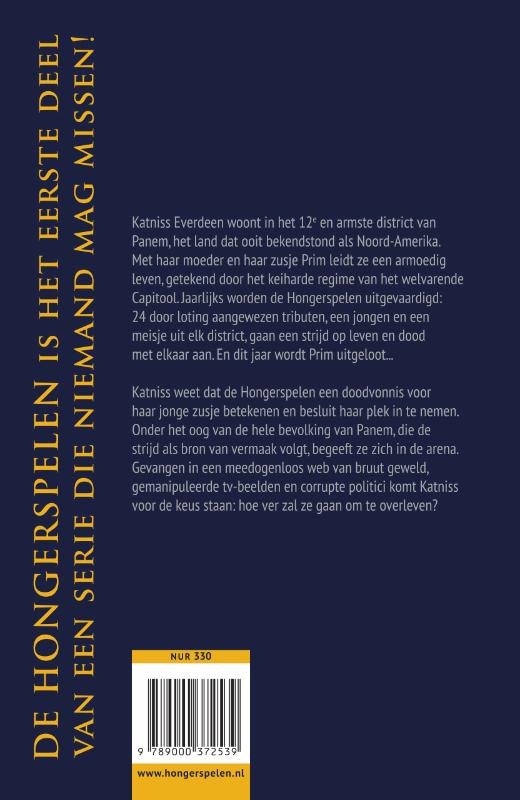 Achterkant van De hongerspelen
