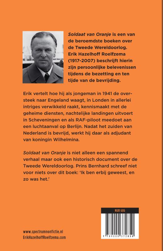 Achterkant van Soldaat van Oranje