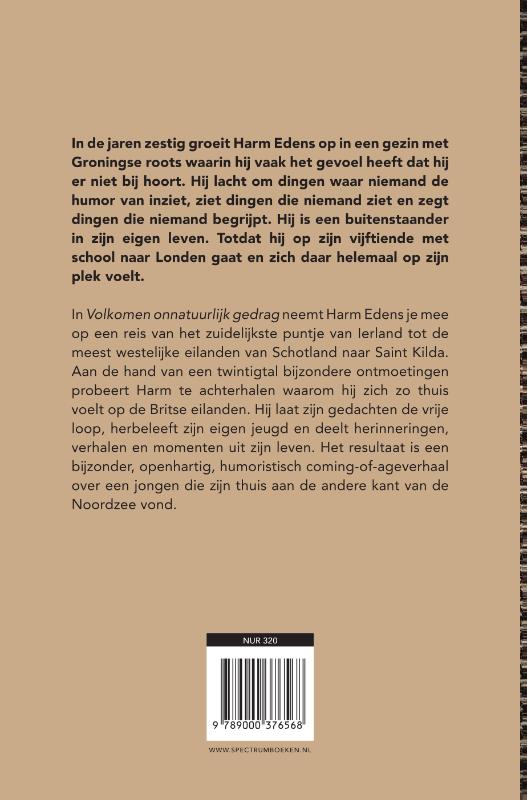 Achterkant van Volkomen onnatuurlijk gedrag