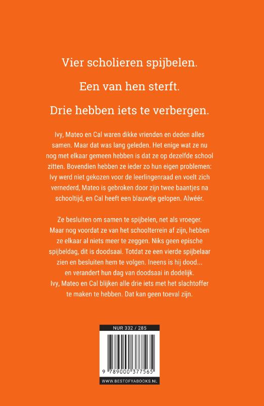 Achterkant van Jij wordt nog eens mijn dood