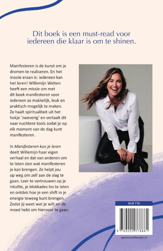 Achterkant van Manifesteren kun je leren