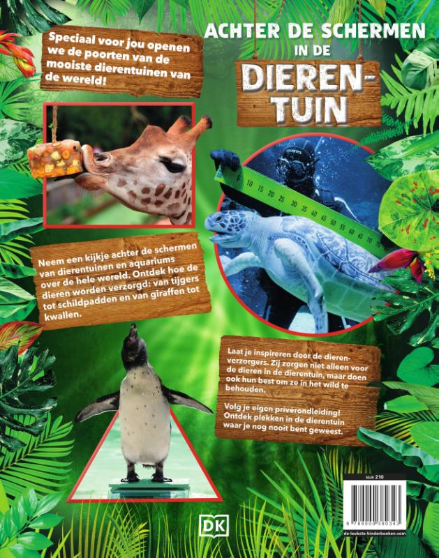 Achterkant van Achter de schermen in de dierentuin