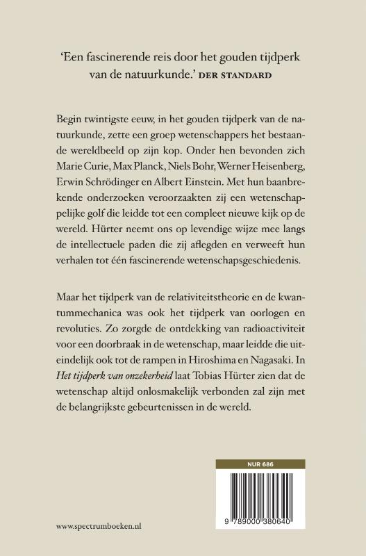 Achterkant van Het tijdperk van onzekerheid