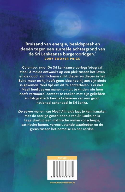 Achterkant van De zeven manen van Maali Almeida