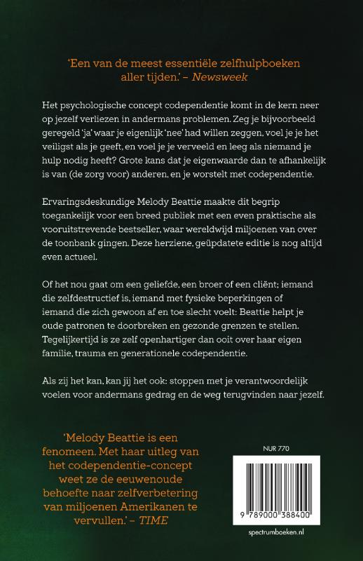 Achterkant van Voorbij codependentie