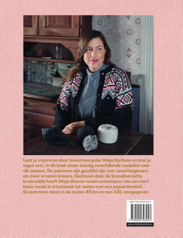 Achterkant van Vesten breien