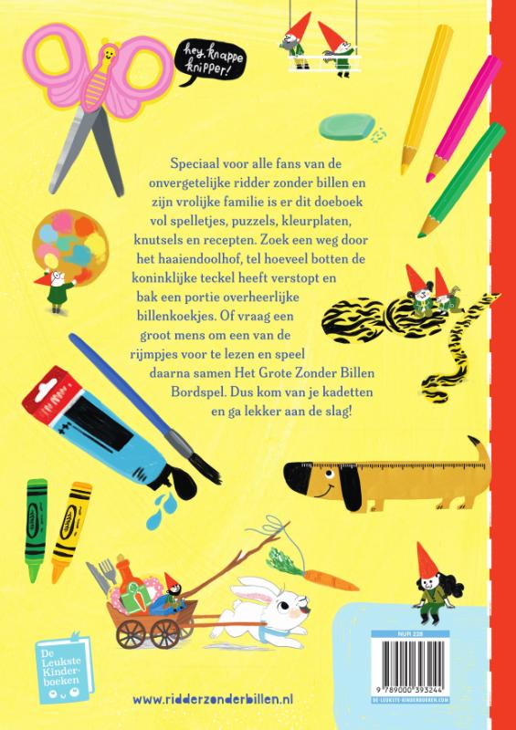 Achterkant van De ridder zonder billen doeboek