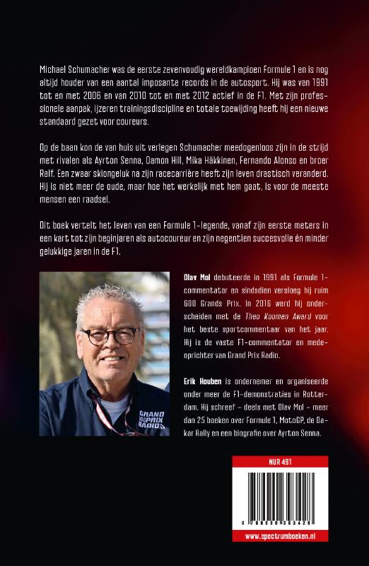 Achterkant van Michael Schumacher
