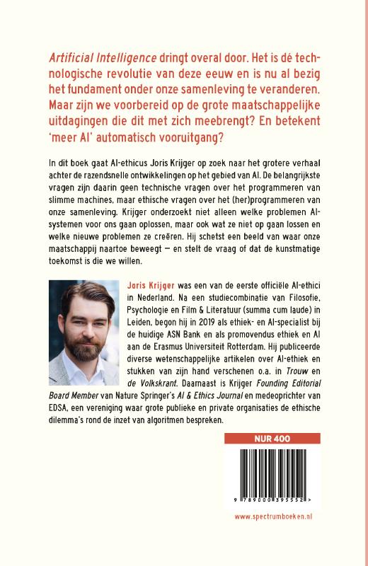 Achterkant van Onze kunstmatige toekomst