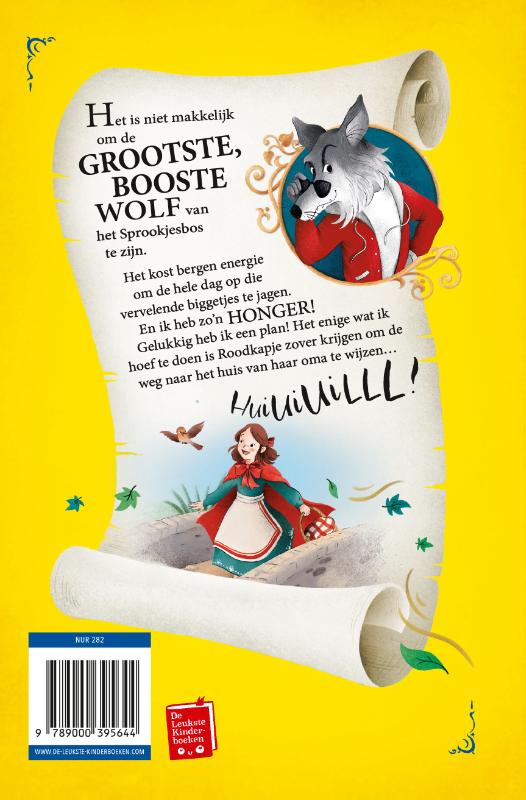 Achterkant van Het dagboek van de Grote Boze Wolf