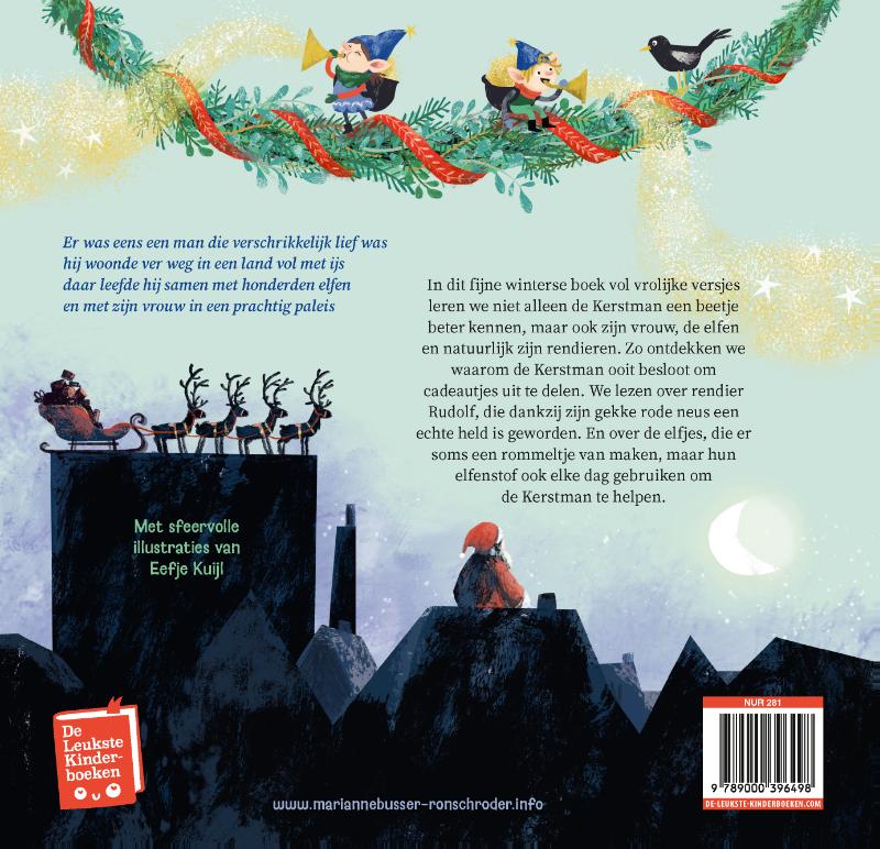 Achterkant van Het enige echte voorleesboek van de Kerstman