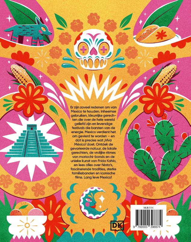 Achterkant van Viva Mexico