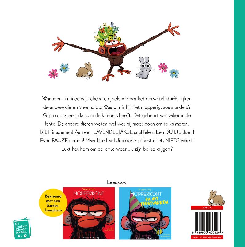 Achterkant van Mopperkont heeft de kriebels