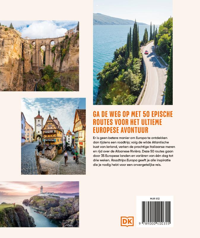 Achterkant van Roadtrips Europa