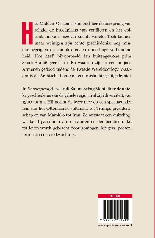Achterkant van De oorsprong