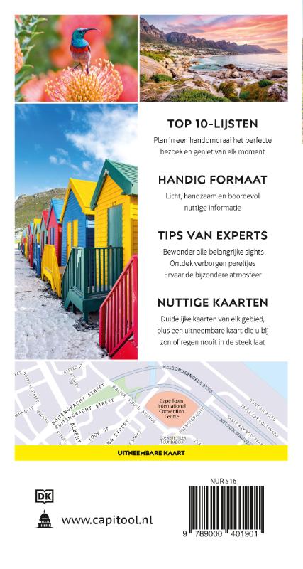 Achterkant van Kaapstad en de wijngebieden