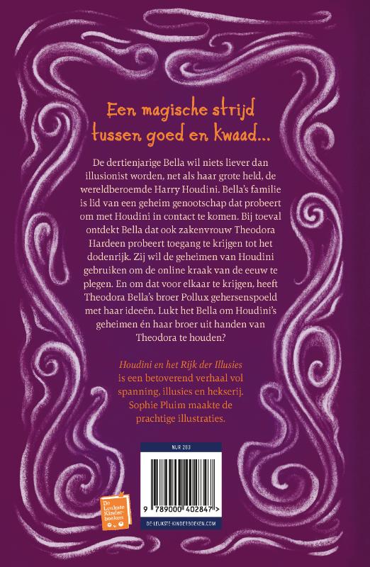 Achterkant van Houdini en het Rijk der Illusies