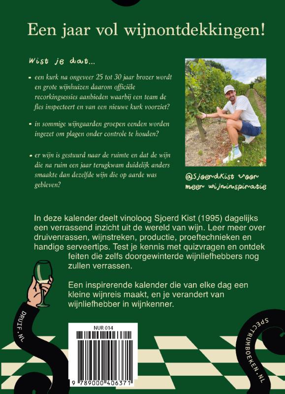 Achterkant van De wijnscheurkalender 2027