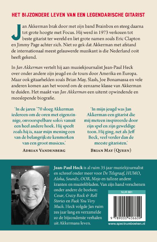 Achterkant van Jan Akkerman