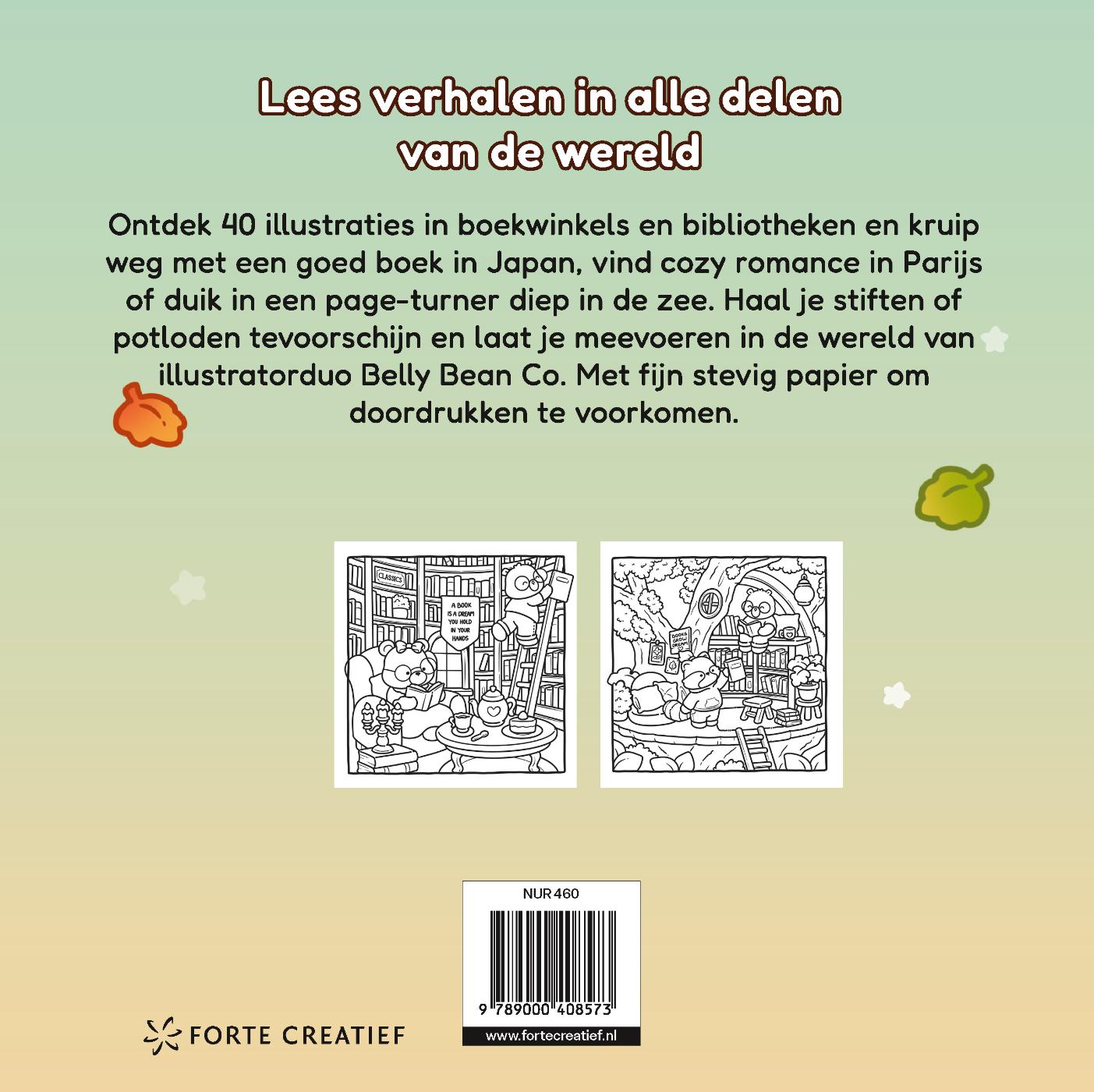 Achterkant van Cozy & cute in de boekwinkel