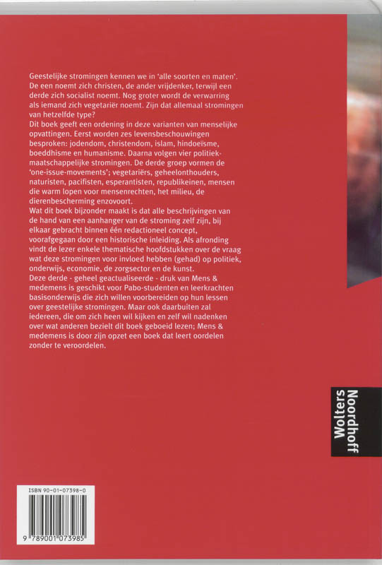 Achterkant van Mens en medemens