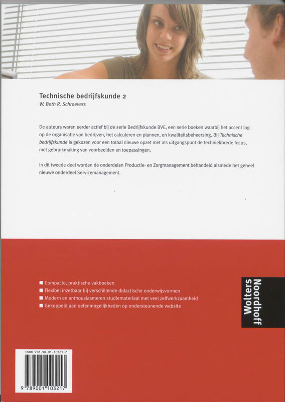 Achterkant van Technische bedrijfskunde 2