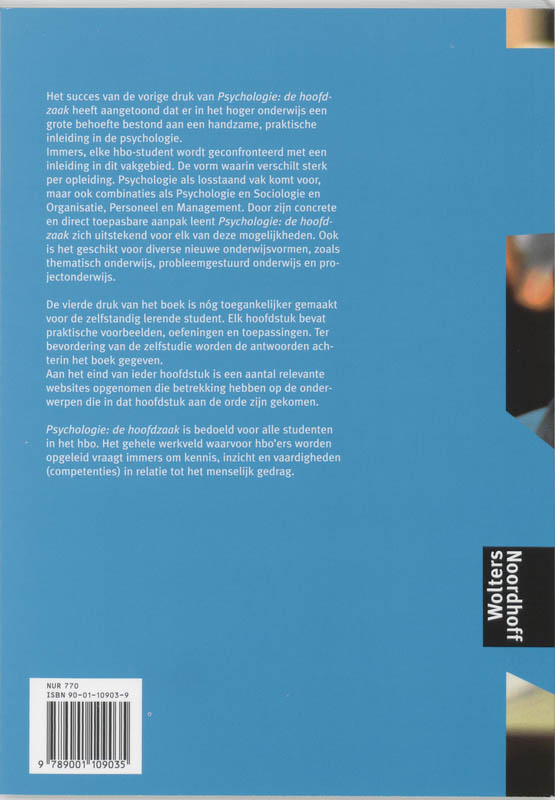Achterkant van De hoofdzaak