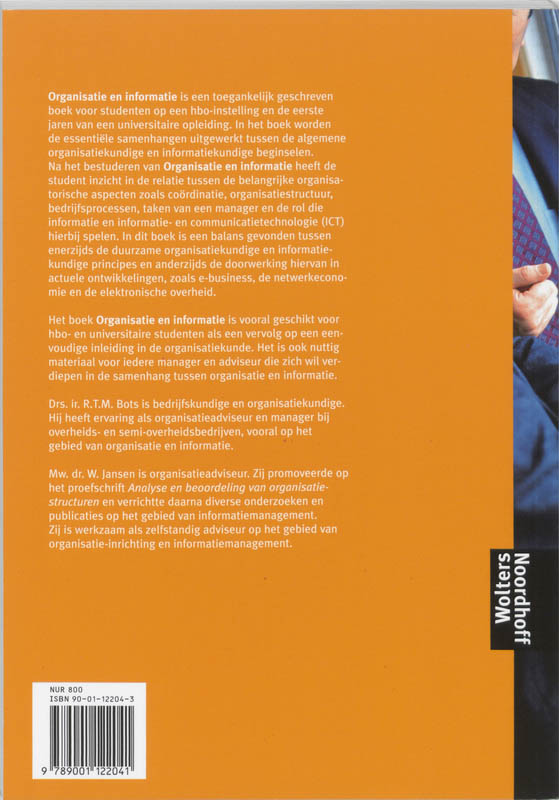 Achterkant van Organisatie en Informatie
