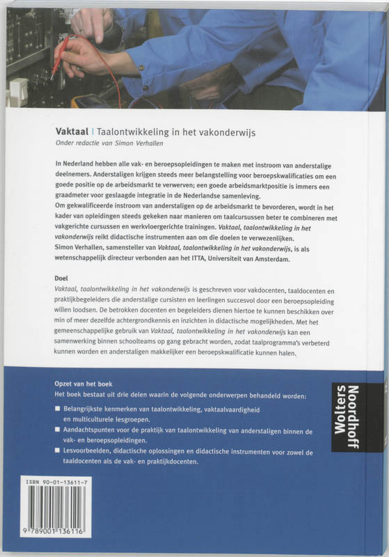 Achterkant van Vaktaal