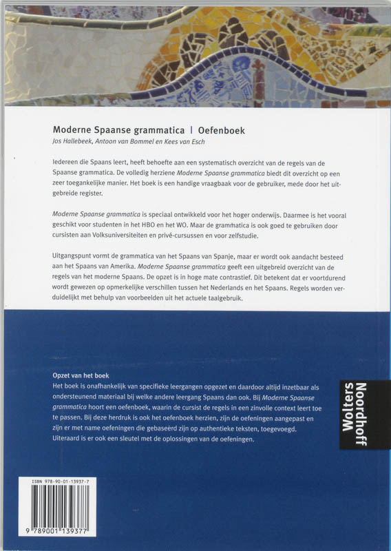 Achterkant van Oefenboek