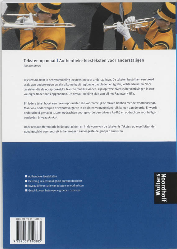 Achterkant van Teksten op maat