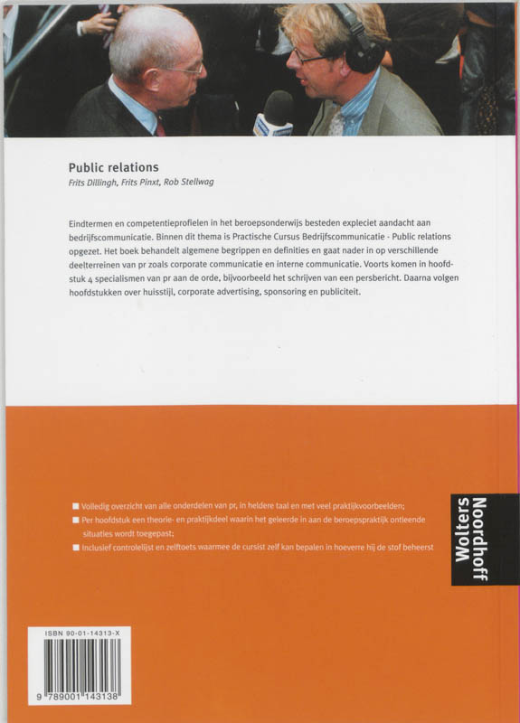 Achterkant van Public relations