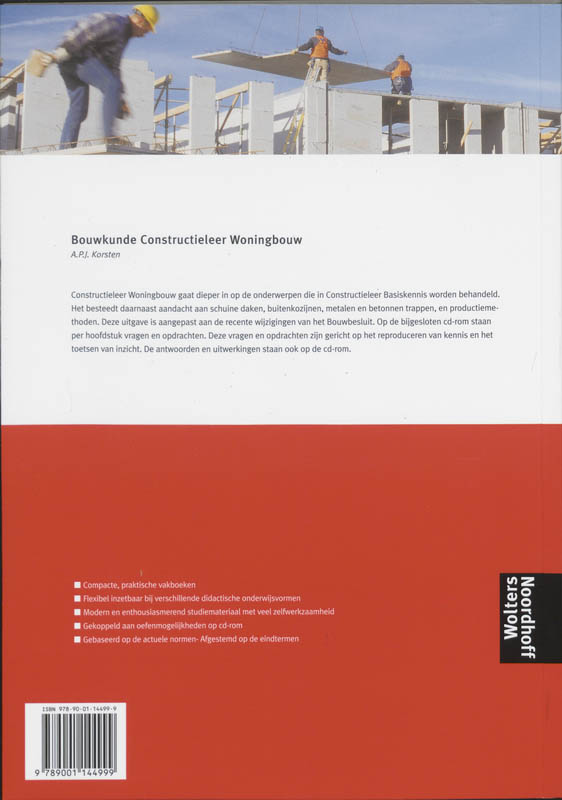 Achterkant van Constructieleer woningbouw