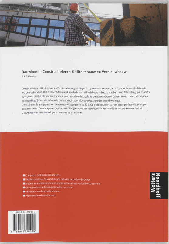 Achterkant van constructieleer utiliteitsbouw en vernieuwbouw