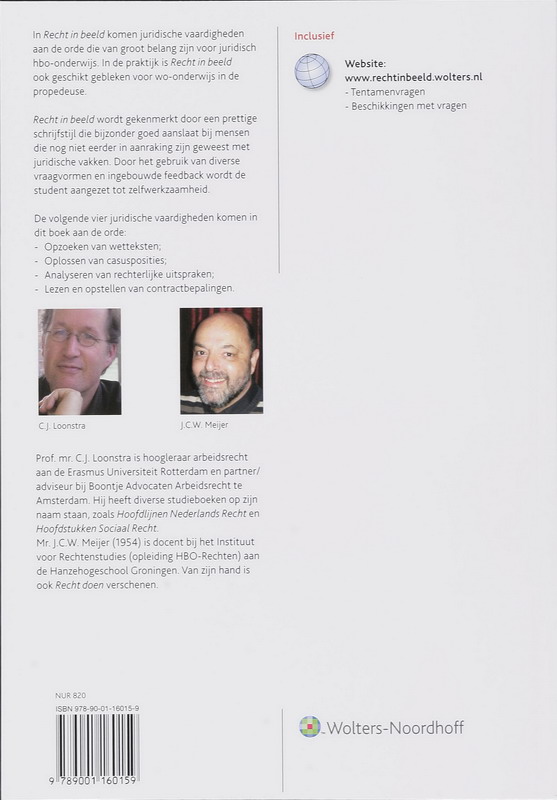 Achterkant van Recht in beeld