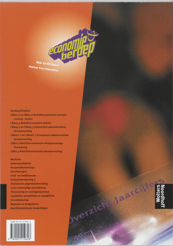 Achterkant van Werkboek