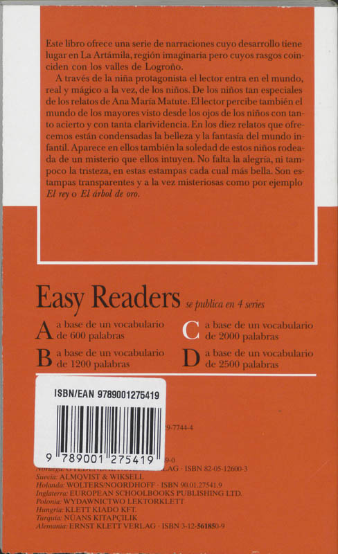 Achterkant van Historias de la artamila