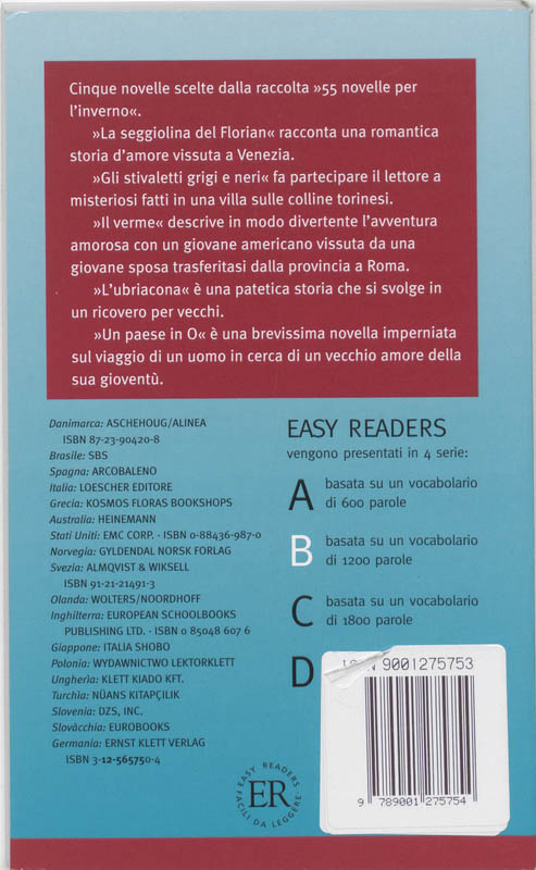 Achterkant van Cinque novelle