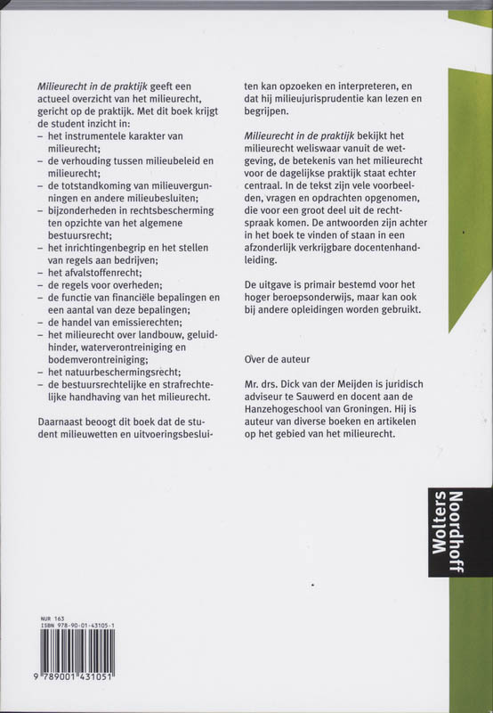Achterkant van Milieurecht in de praktijk