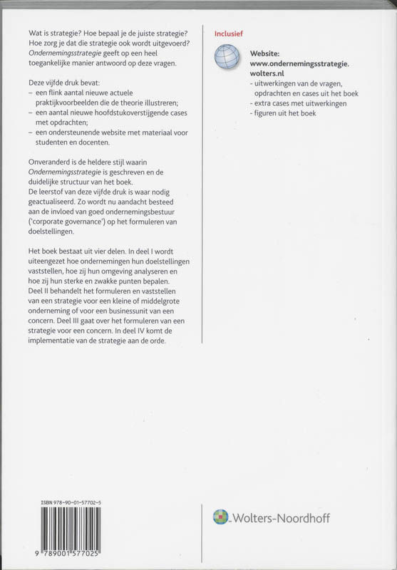 Achterkant van Ondernemingsstrategie