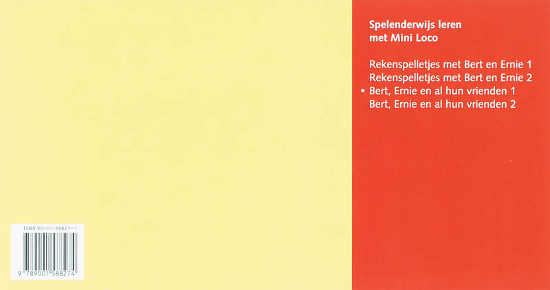 Achterkant van Sesamstraat Bert Ernie en al hun vrienden 1