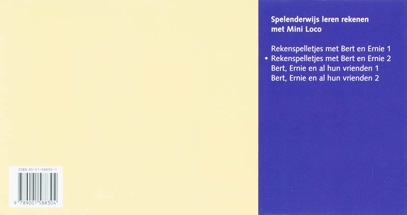 Achterkant van Sesamstraat Rekenspelletjes met Bert en Ernie 2