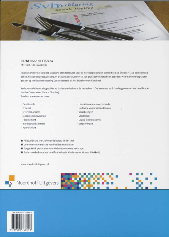 Achterkant van Casusboek