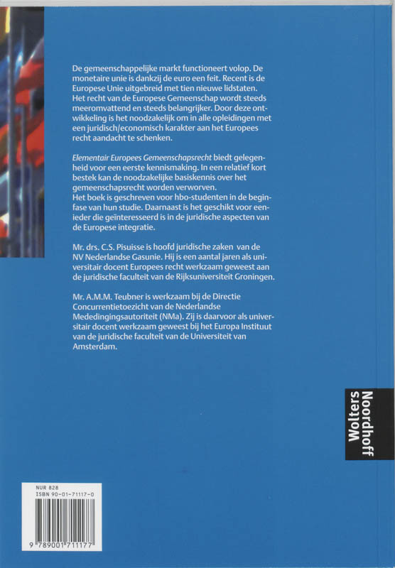 Achterkant van Elementair Europees Gemeenschapsrecht