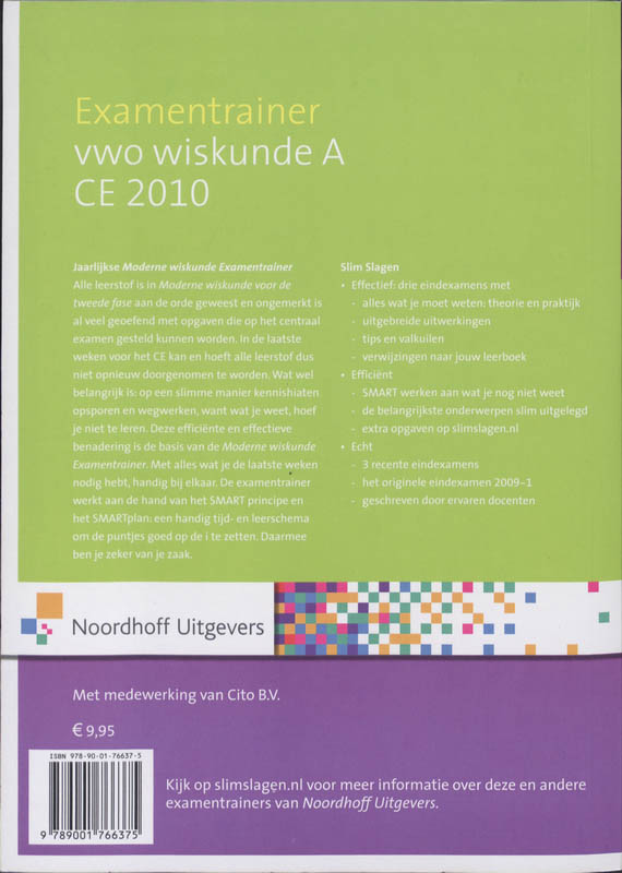 Achterkant van VWO
